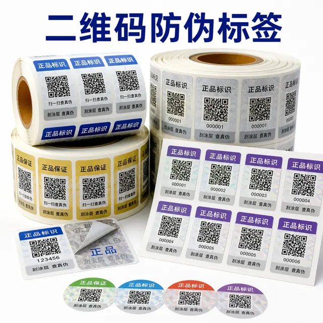 二维码防伪标签产品图