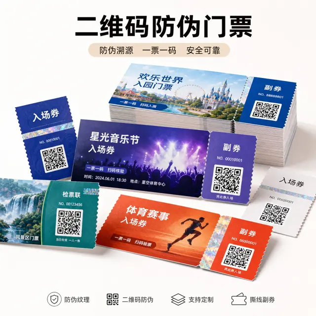 二维码防伪门票标准版产品图